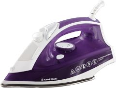Russell Hobbs 23060 Supremesteam 2400W Stainless steel soleplate Traditional Iron - Purple/White 
