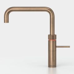 Quooker 7FSPTN PRO7 Fusion Square patinated brass 3 in 1 Boiling Water Tap