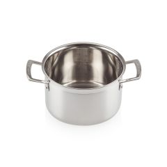 Le Creuset 962006241 24cm Deep Casserole With Lid - Stainless Steel