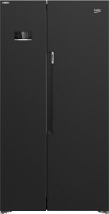 Beko ASL1342B Freestanding American Style Fridge Freezer - Black