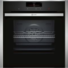 Neff SlideandHide B58CT68H0B Wifi Connected Built In Electric Single Oven - Stainless Steel