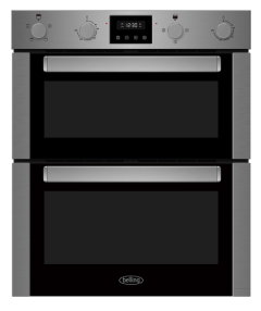 Belling BI703FPSTA Built-Under Electric Double Oven - Stainless Steel 