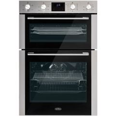 Belling BI903MFC STA - Built Under Electric Double Oven - Stainless Steel 
