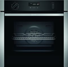 Neff B2ACH7HH0B Single Pyrolytic Built In Oven-Black/Stainless Steel
