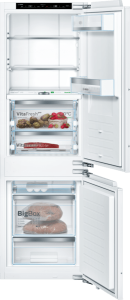 Bosch KIF86PFE0 Built-in fridge-freezer with freezer at bottom| flat hinge