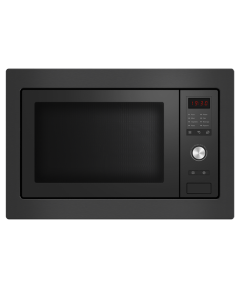 Fisher Paykel OM25BLSB1 60cm Built-In Microwave Oven - Black Glass Black