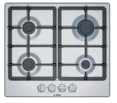 Bosch PGP6B5B90 60cm Gas Hob Stainless Steel