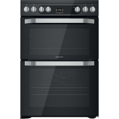 Hotpoint HDM67V9HCBUK 60cm Electric Double Cooker - Black 
