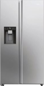 Haier HSW59F18DIMM American Style Fridge Freezer Freestanding| No Frost| Light Led| Class D Platinum