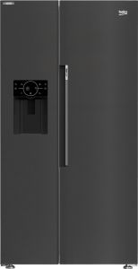 Beko ASP342VPZ Freestanding American Style Fridge Freezer Plumbed Water Ice Dispenser 