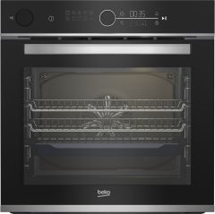 Beko BBIS13400XC 60Cm Aeroperfect Single Multi-Function Oven Steamaid Cooking Stainless Steel