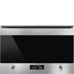 Smeg MP322X1 Classic 22L Built-In Microwave With Grill - Stainless Steel