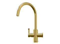 QETTLE Q9400BBPV Signature Modern 4-In-1 Boiling Water Tap 4 Litre Round Spout - Brass