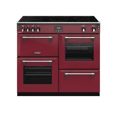 Stoves RCHDXS1000EICBCRE Richmond Deluxe 100cm Induction CB Range Cooker - Chilli Red