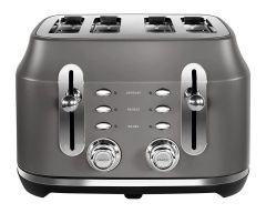 Rangemaster RMCL4S201GY Classic 4 Slice Toaster - Grey 