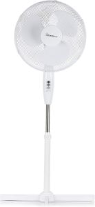 Signature S40011 16" Pedestal Fan with Adjustable Tilt Angle and Height - White