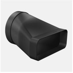Bosch HEZ9VDSI0 Adapter Duct 150 Mm Round-Flat - Black