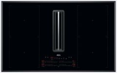 AEG CCE84751FB 8000 Series Induction 83cm Extractor Hob Energy A+- Black 