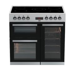 Beko KDVC90X Two separate fan ovens|Dedicated grill cavity|5 zone ceramic hob|Fully programmable 