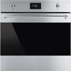Smeg SFP6301TVX Classic Built-In 60cm Single Thermo-Ventilated Oven - Stainless Steel