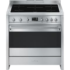Smeg Opera A1PYID-9 90cm Electric Induction Cooker-Stainless Steel