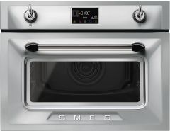 Smeg SO4902M1X 45cm Height Victoria Compact Combination Multifunction Microwave Oven| Evo Screen