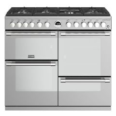 Stoves Sterling Deluxe STRDXS1000DFSS 100cm Dual Fuel Range Cooker - Stainless Steel