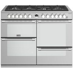 Stoves Sterling Deluxe STRDXS1100DFSS 110cm Dual Fuel Range Cooker - Stainless Steel