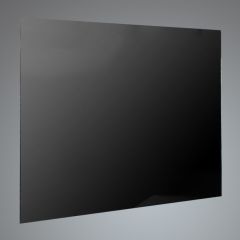 Luxair SP70BG 70cm Straight Black Glass Splashback - Black Glass 