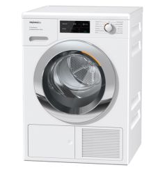 Miele TEL785 WP Ecospeed and Steam 9kg Heat-Pump Tumble Dryer - White