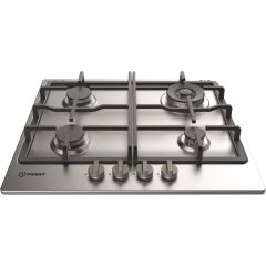 Indesit THP641WIXI 60cm Cast Iron Gas Hob - Stainless Steel