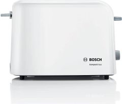 Bosch TAT3A011GB Compact Toaster| Two Slice - White