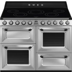 Smeg TR4110IX2 110cm Victoria Stainless Steel Four Cavity Traditional Range Cooker with Induction Hob
