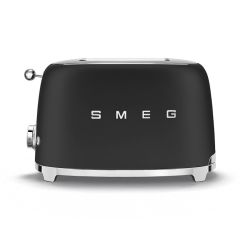 Smeg TSF01BLMUK 50s Style Two Slice Toaster - Matt Black