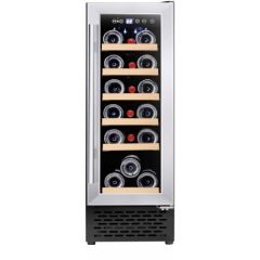 Cata UBSSWC30 18 Bottle Capacity | wooden Shelves | LED Lighting | LED Temperature Display 