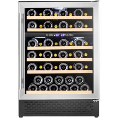 Cata UBSSWC60 51 Bottle Capacity | Wooden Shelves | LED Lighting | LED Temperature Display