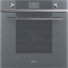 Smeg SF6100TVS1 Built In Electric 60cm Linea Single Oven In Silver Glass *Display Model*