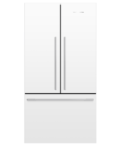 Fisher & Paykel RF610ADW5 90cm Freestanding French Door Fridge Freezer-White 