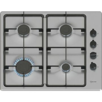 Neff T26BKP6N0 N 30 60cm 4 Burner Gas Hob - Stainless Steel
