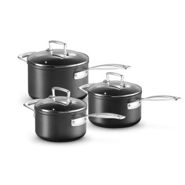 Le Creuset Toughened Non-Stick 3 Piece Saucepan Set 