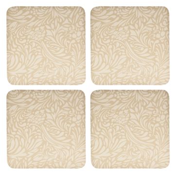 Denby 151011510 Monsoon Lucille Gold Coasters (Set of 4)