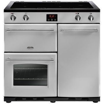 Belling FH90EISIL 90cm Electric Induction Range Cooker - Silver *Display Model*