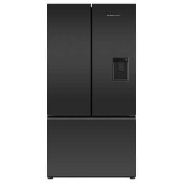 Fisher Paykell RF540AZUB6 Fridge Freezer French Door  Matt Black Glass