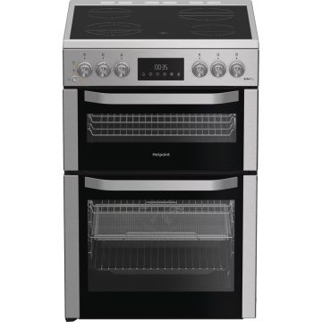 Hotpoint HDE6VDCASX 60cm Electric Cooker with Ceramic Hob - Stainless Steel