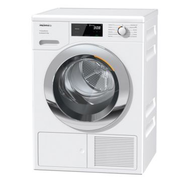 Miele TEH785 WP Freestanding 9kg Heat Pump Tumble Dryer - 12 Drying Programmes - White