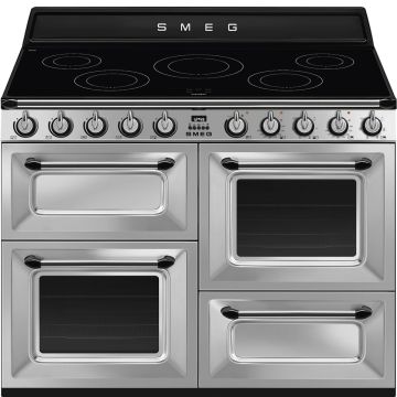 Smeg TR4110IX-1 110cm Victoria Range Cooker with Induction Hob - Stainless Steel