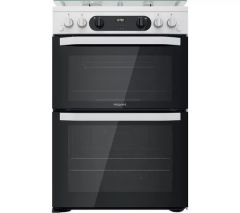 Hotpoint HDM67G0CCW 60cm Double Gas Cooker - White