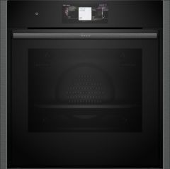 Neff B64CT73G0B Built-In Slide and Hide Single Pyrolytic Oven - Black with Graphite-Grey Trim