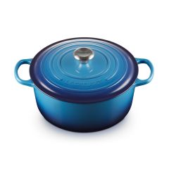 Le Creuset 28cm Round Casserole - Azure 