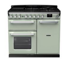 Rangemaster Estel Deluxe ESDL100DFPMNT/CM1 100cm Dual Fuel Range Cooker Mint / Chrome